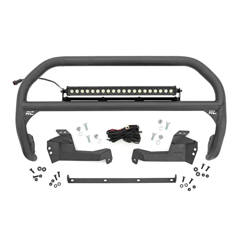 Ostatnia szansa Bull bar z listwą LED Cree 20" cool white DRL Black Series Rough Country