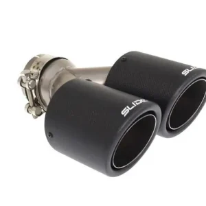 Cena promocyjna Podwójna Końcówka tłumika 89mm wejście 63,5mm (2.5 cala) SLIDE