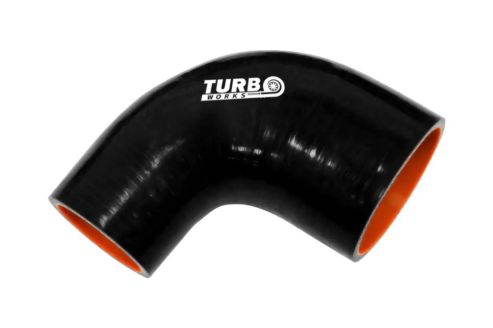 Redukcja silikonowa 90st TurboWorks Pro Czarna 51-67mm Premium