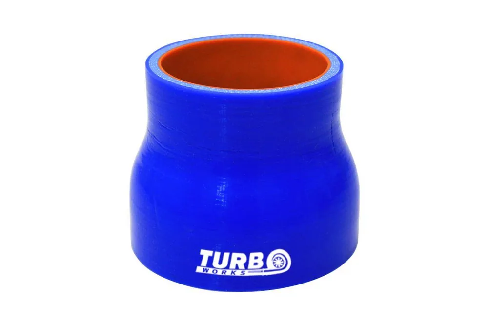 Okazja Redukcja silikonowa prosta TurboWorks Pro Niebieska 57-83mm