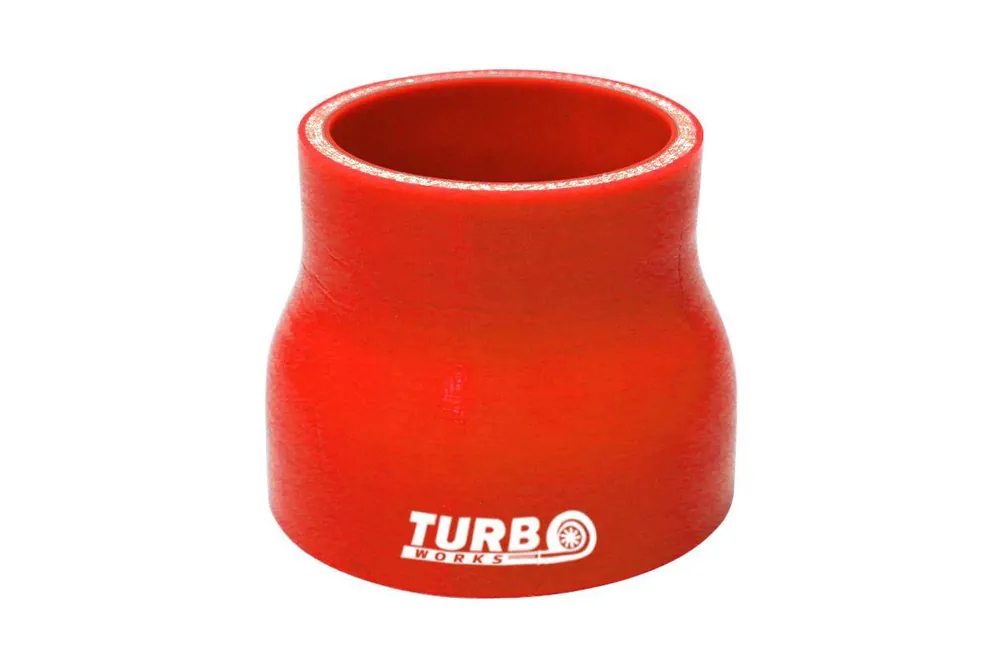 Oferta czasowa Redukcja silikonowa prosta TurboWorks Czerwone 25-32mm