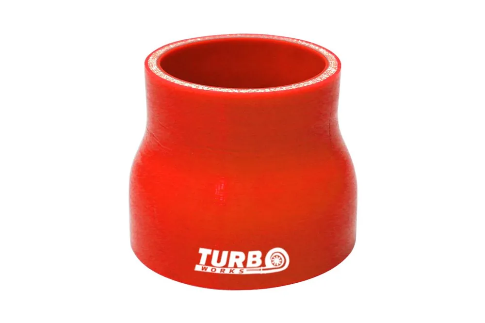 Redukcja silikonowa prosta TurboWorks Czerwone 25-38mm Bestseller