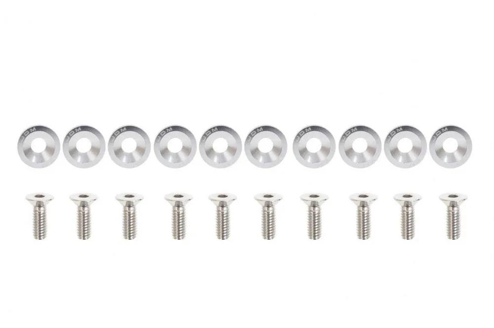 Śrubki ozdobne M6x1.0 15mm JDM Silver Oferta limitowana