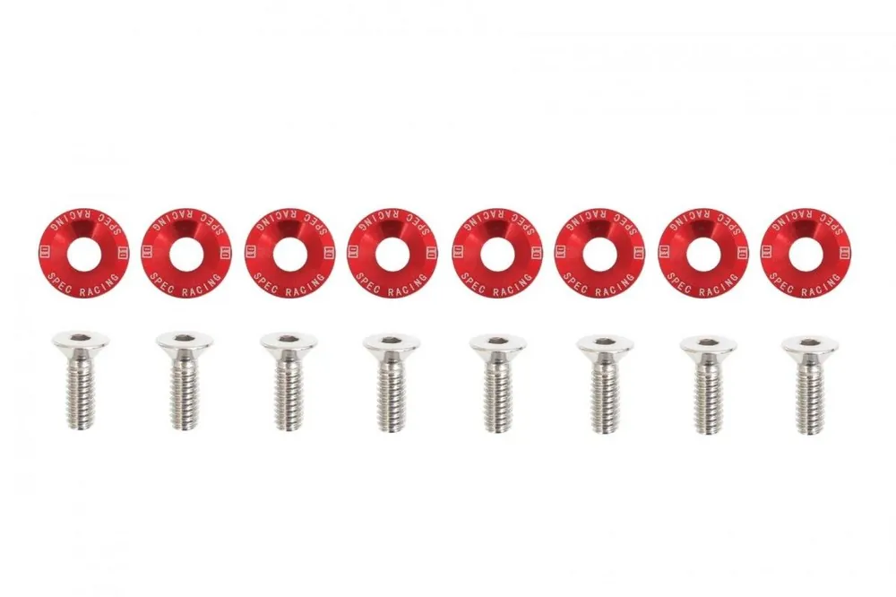 Tani Śrubki ozdobne M6x1.0 15mm D1 Red
