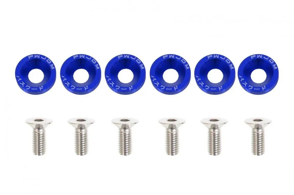 Łatwy zwrot Śrubki ozdobne M8x1.25 15mm JDM Blue