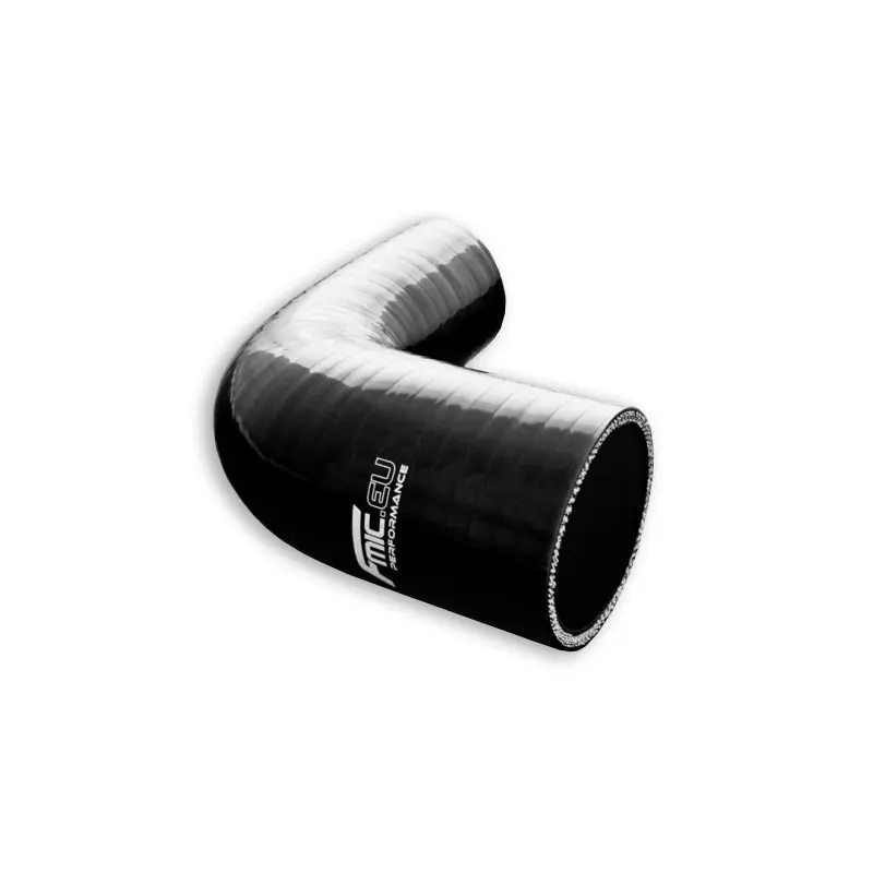 Darmowy zwrot Silikonowe kolanko redukcyjne FMIC 90st 22/28mm Czarne