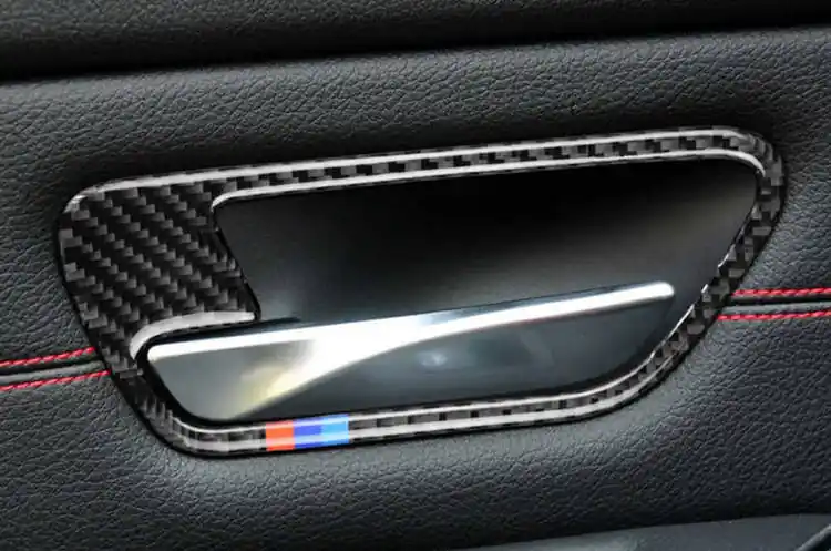 Premium Okleina carbonowa ramki klamek drzwi BMW F30 F34