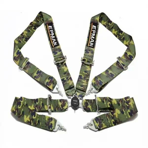 Pasy 4 punktowe sportowe EPMAN 3" Quick Camo Bezpieczna płatność