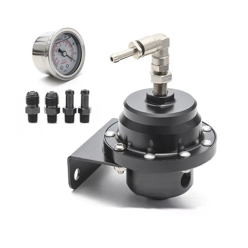 Regulator ciśnienia paliwa AN6 + zegar BLACK Promocja