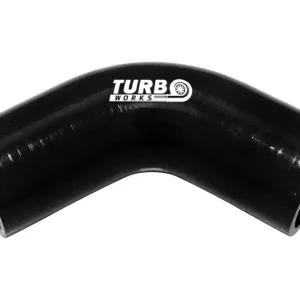 Hit cenowy Kolanko silikonowe 67st TurboWorks Czarne 84mm