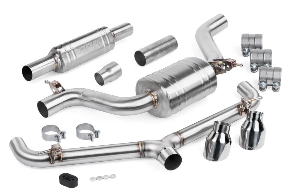 APR EXHAUST - CATBACK SYSTEM WITH FRONT MUFFLER - MK7.5 GTI Wysoka jakość