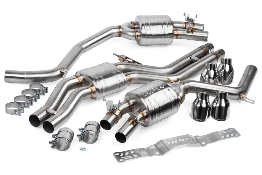Nowość APR CATBACK EXHAUST SYSTEM WITH CENTER MUFFLER - 4.0 TFSI - C7 S6 AND S7