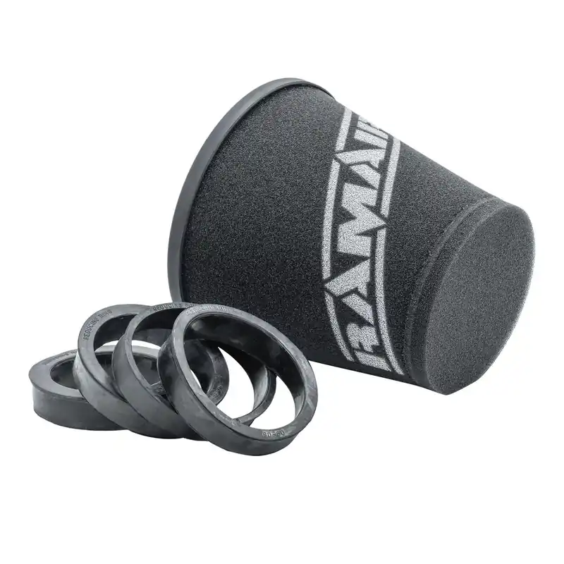 Ograniczona ilość Piankowy filtr stożkowy Ramair 190mm / 70-90mm + redukcje CC-175-UNI