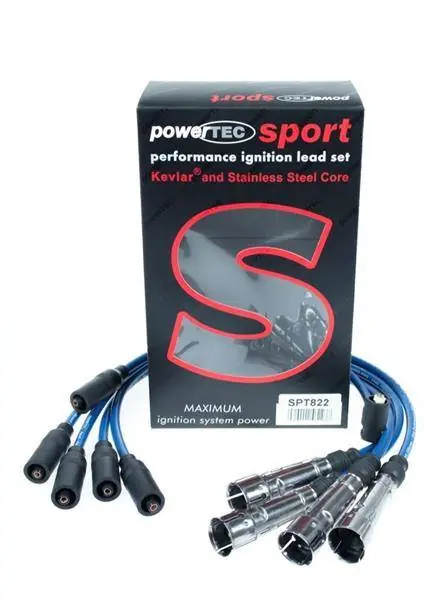 Przewody zapłonowe PowerTEC AUDI A6 COUPE CABRIOLET 1.8-2.8L 89-00 Czerwone Tylko do końca tygodnia