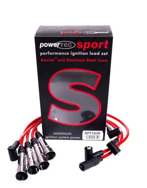 Darmowy zwrot Przewody zapłonowe PowerTEC SEAT AROSA SKODA OCTAVIA VW CORRADO POLO 84-03 Czerwone