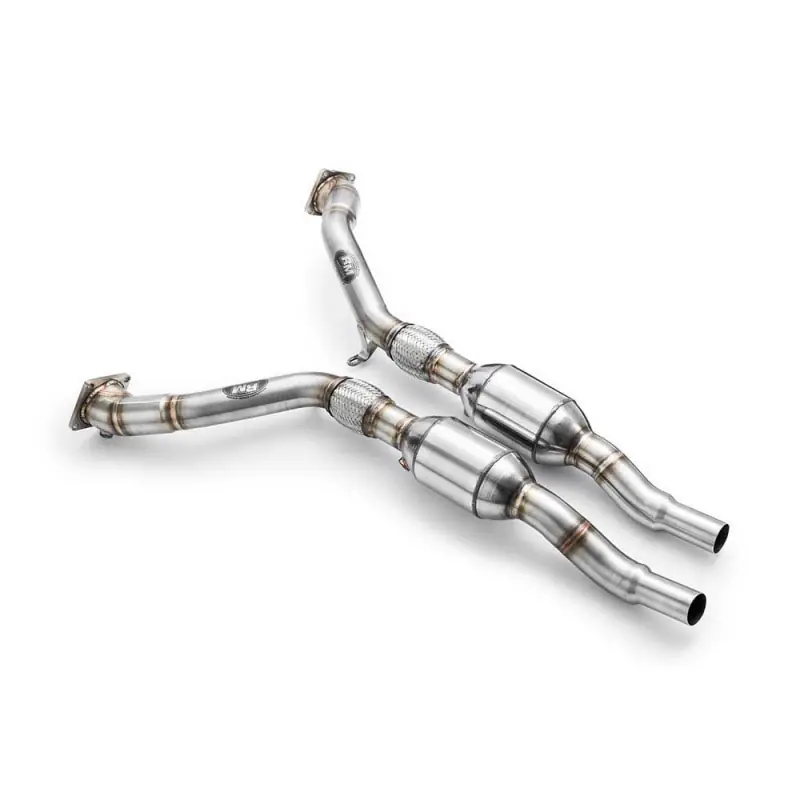 Downpipe Audi A6 2.7 biturbo automat 8D0253115F + katalizator E3 200 CPSI Nowość