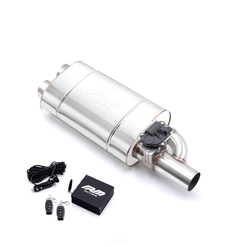 Aktywny tłumik z przepustnicą EV03 dł. 350mm wejście 63,5mm / 2,5 cala elektryczny prawy RM Motors Zniżka