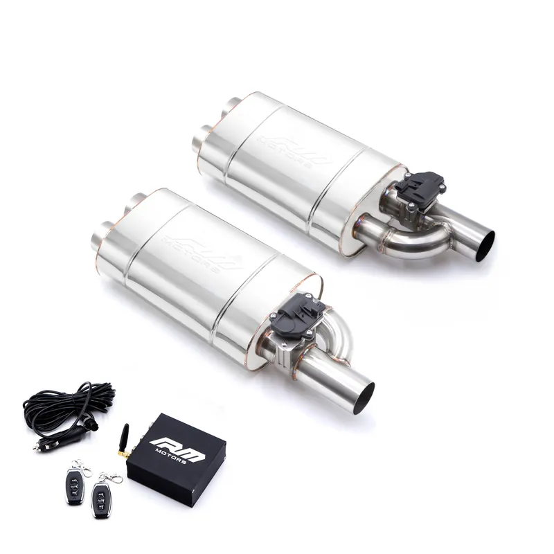 Zestaw tłumików z przepustnicą EV03 350 mm wejście 63,5 mm / 2,5 cala elektryczny RM Motors Wyprzedaż