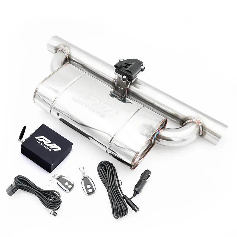 Aktywny tłumik z przepustnicą EMVP01 dł. 350 mm wejście 63,5 mm / 2,5 cala elektryczny RM Motors Wyjątkowa oferta