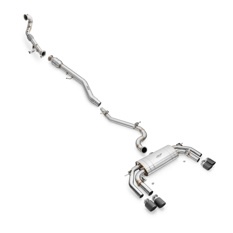 Kompletny układ wydechowy AUDI S3 8Y 2.0 TFSI Sedan Downpipe +rura +tłumik 4 RM-Motors Darmowy zwrot