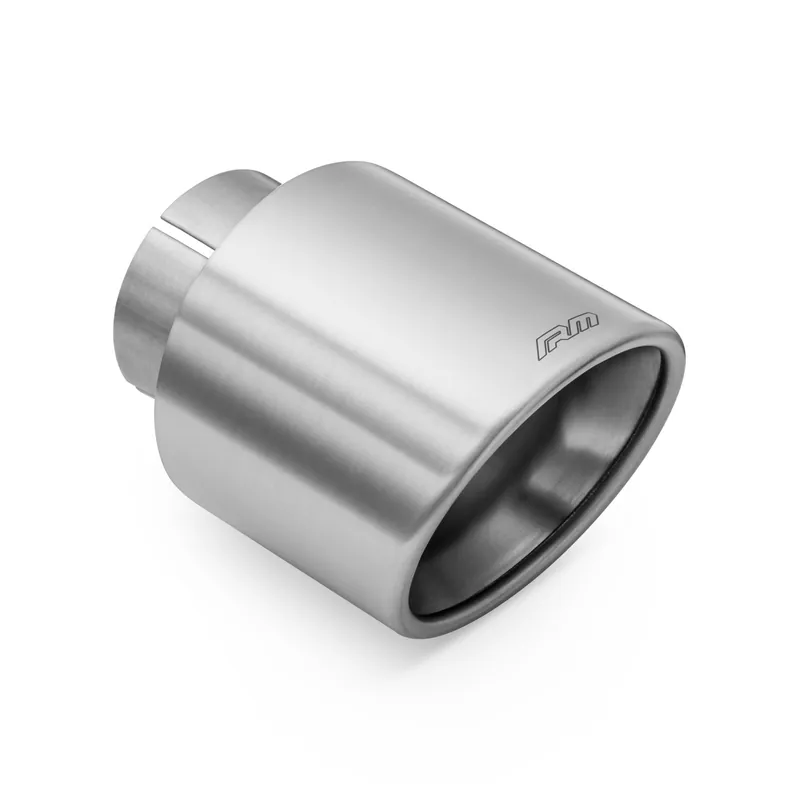 Końcówka wydechu nierdzewna 101 mm montaż 50 mm satynowa skośna z obejmą RM Motors KSZS/DK Wyjątkowa oferta