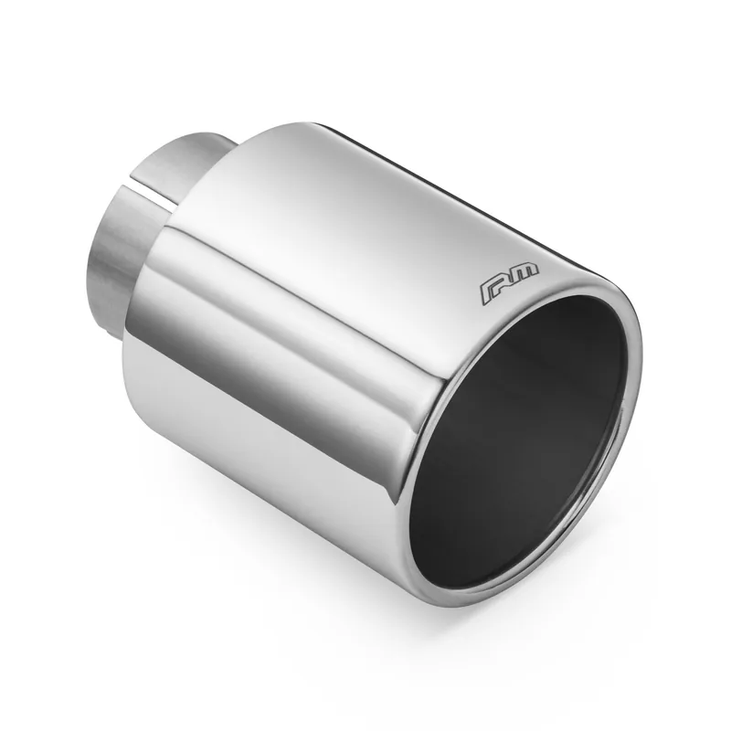 Końcówka wydechu nierdzewna 76 mm montaż 63,5 mm (2.5 cala) polerowana prosta z obejmą KPZP RM Motors Taniej
