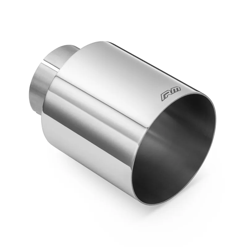 Nowość Końcówka wydechu nierdzewna 101 mm montaż 63,5 mm (2.5 cala) prosta RM Motors