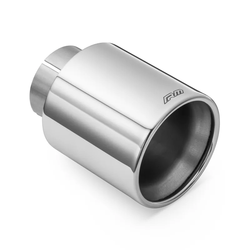 Końcówka wydechu nierdzewna 89 mm montaż 63,5 mm (2.5 cala) prosta polerowana RM Motors Promocja