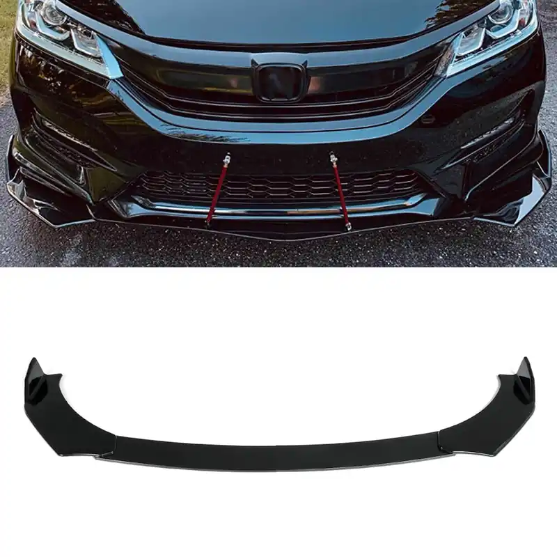 Super okazja Uniwersalny splitter dokładka Honda Czarny Połysk V22