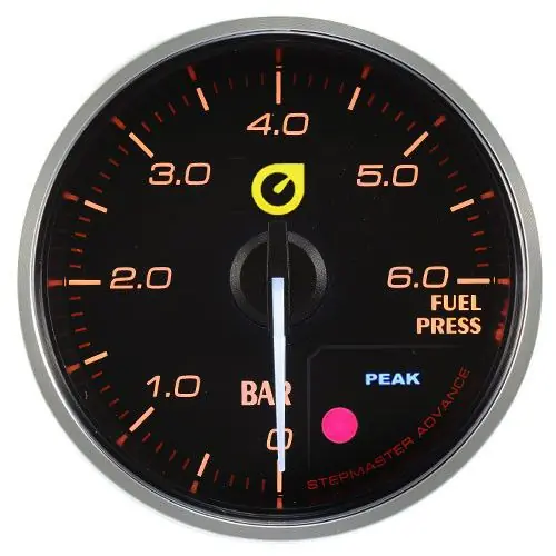 Wskaźnik New Auto Gauge ciśnienie paliwa 60mm bursztynowy Nie przegap