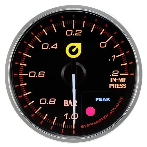 Popularny Wskaźnik New Auto Gauge 60mm Vacuum Podciśnienie bursztynowy