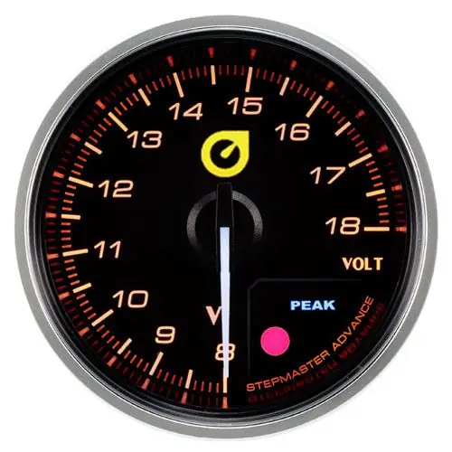 Obniżka ceny Wskaźnik New Auto Gauge Napięcie 60mm Volt bursztynowy