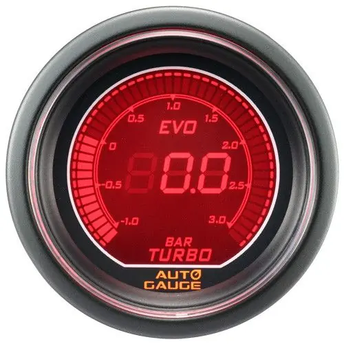 Do wyczerpania zapasów Wskaźnik New Auto Gauge Ciśnienie Doładowania EVO BOOST