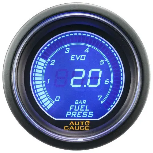Łatwy zwrot Wskaźnik New Auto Gauge Ciśnienie paliwa EVO