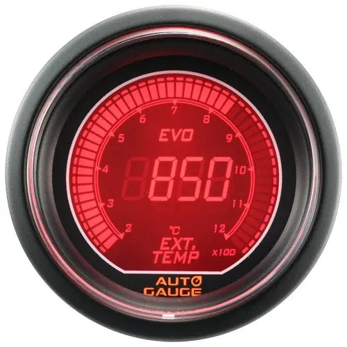 Wskaźnik New Auto Gauge EGT - Temperatura Spalin EVO Wyprzedaż
