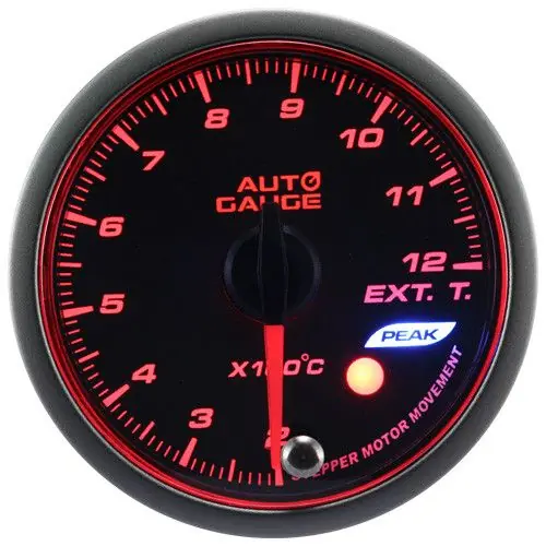 Wskaźnik New Auto Gauge EGT temperatura spalin seria Stepper Motor Peak 60mm bursztynowy Hit sprzedaży