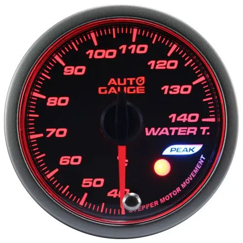 Wybór klientów Wskaźnik New Auto Gauge temperatura wody seria Stepper Motor Peak 60mm bursztynowy