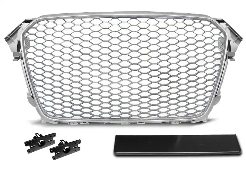 Grill Atrapa SPORT SILVER AUDI A4 (B8) 11.11-15 Okazja