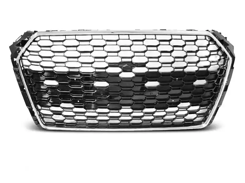 Grill Atrapa SPORT CHROME Czarny fit AUDI A4 B9 15-19 Wysoka jakość