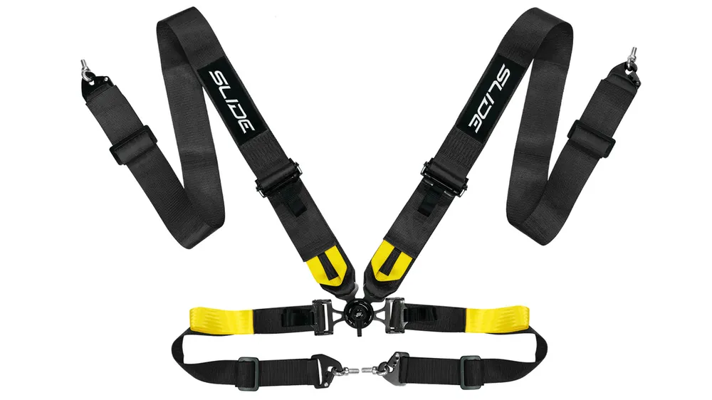 Oferta limitowana Pasy sportowe Slide V2 Quick Czarne 4P 3"