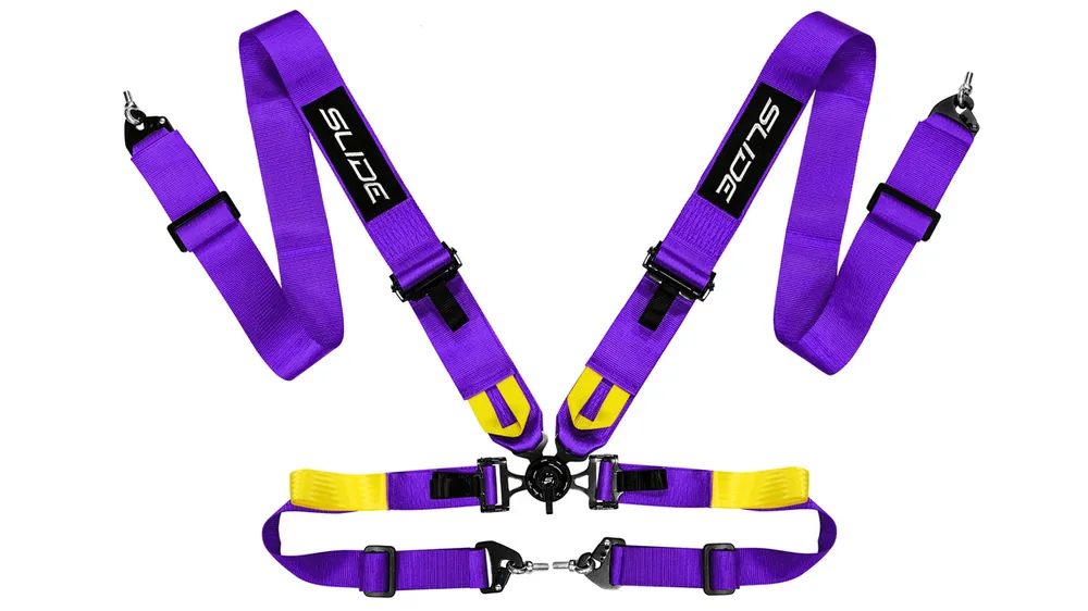 Pasy sportowe Slide V2 Quick Fioletowe 4P 3" Kup teraz