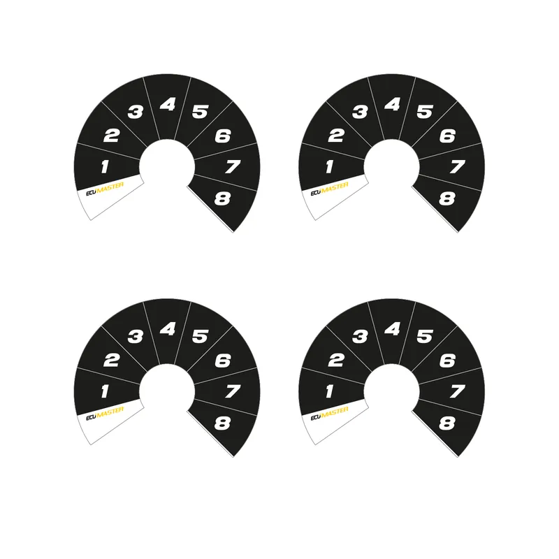 Wybór klientów Ecumaster Tarcze Rotary Switch 8pos czarne B02
