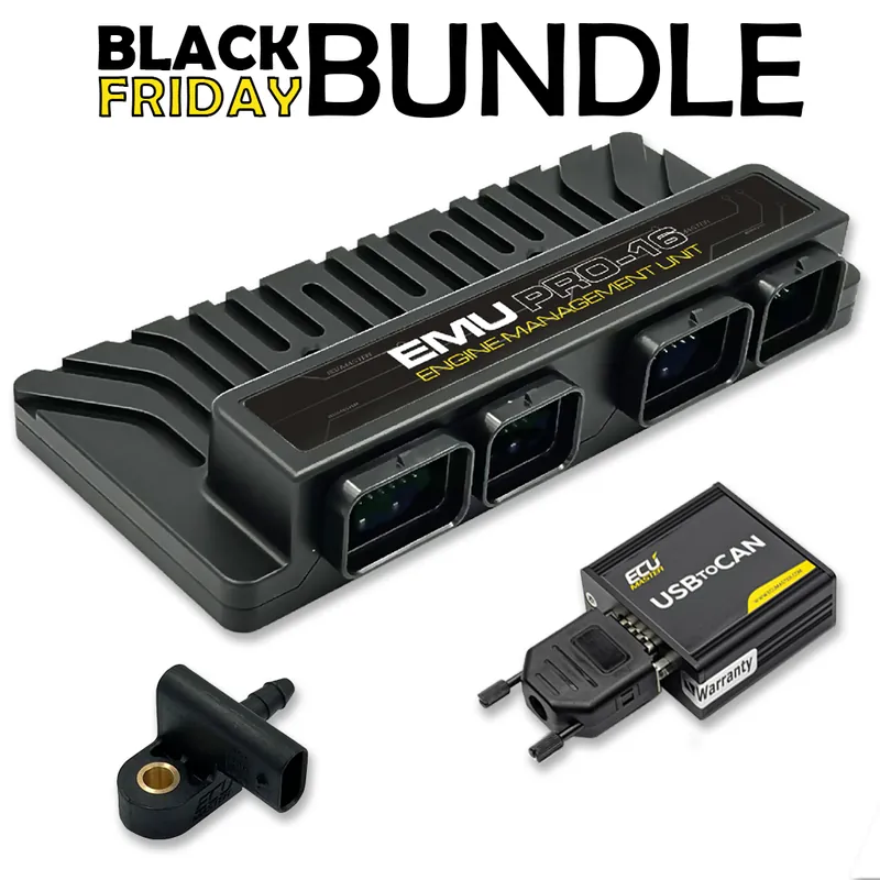 Sprawdź teraz Zestaw BlackFriday ECUMASTER EMU PRO-16 + Map-400 Sensor + Moduł USB to CAN