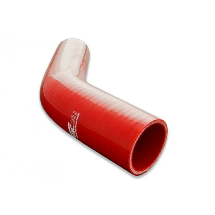 Premium Silikonowe kolanko redukcyjne 45‘ 89/95mm Czerwony