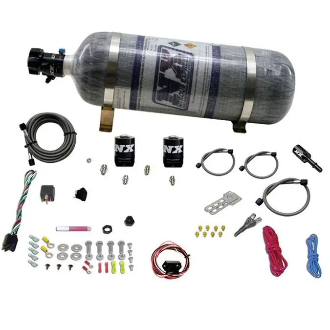 Hemi & Srt8 Single Nozzle Fly-By-Wire Sys (35-150Hp) with 12Lb Composite Bottle Nitrous Express NX 20918-12 Wybór klientów