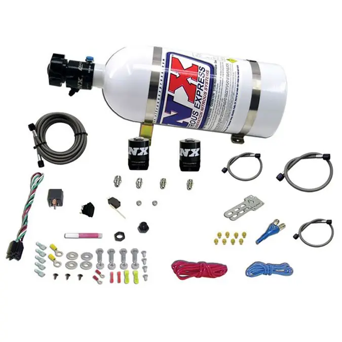 Single Nozzle System with 10Lb Bottle All Dodge model EFI (35-50-75-100-150 Hp) Nitrous Express NX 20921-10 Nowy