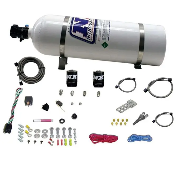 Ostatnia szansa Single Nozzle System with 15Lb Bottle All Dodge model EFI (35-50-75-100-150 Hp) Nitrous Express NX 20921-15