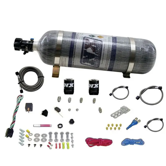 Ostatnia szansa EFI Single Nozzle System with 12Lb Composite Bottle Ford (35-50-75-100-150 Hp) Nitrous Express NX 20922-12