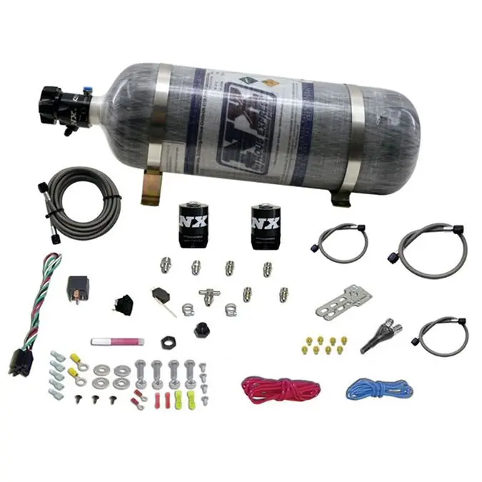 Niska cena EFI Single Nozzle System 35-50-75 Hp with 12Lb Carbon Bottle All Sport Compact Nitrous Express NX 20923-12