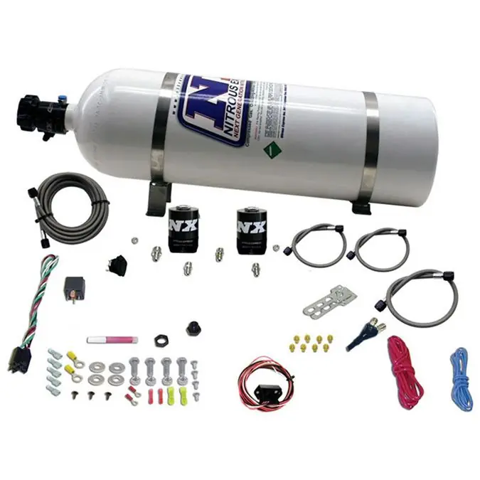 Drive-By-Wire Single Nozzle System with 15Lb Bottle GM Vehicles (35-150Hp) Nitrous Express NX 20930-15 Oferta czasowa